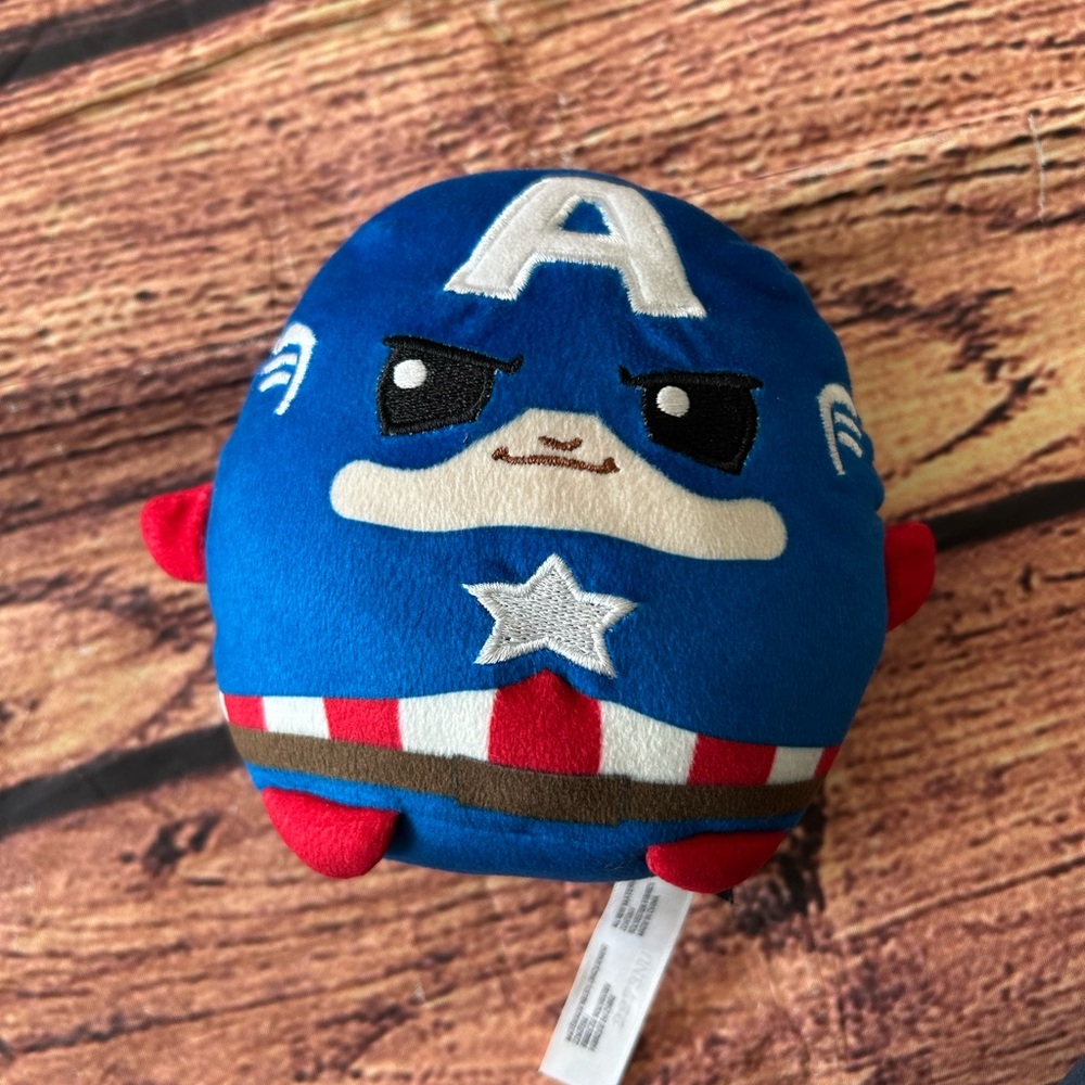 MATTEL DISNEY 100 X CUUTOPIA MARVEL Series Captain America Squishy Soft Plush 5”